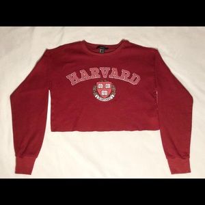 Cute Harvard Crop Top In Great Condition
